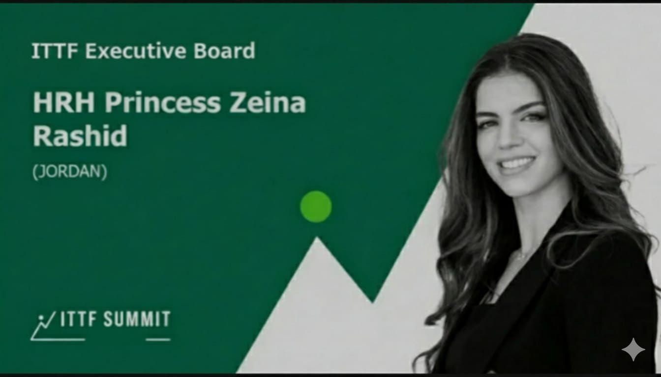 الأميرة زينة راشد تنتخب في المجلس التنفيذي للاتحاد الدولي لكرة الطاولة 2025–2029