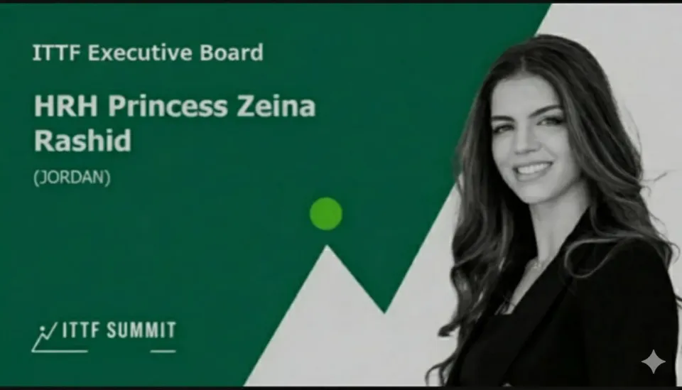 الأميرة زينة راشد تنتخب في المجلس التنفيذي للاتحاد الدولي لكرة الطاولة 2025–2029