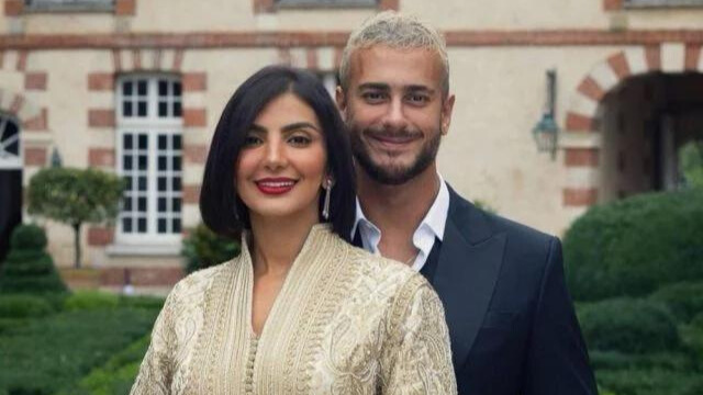 سعد لمجرد يحتفل بعيد ميلاد زوجته وزواجهما