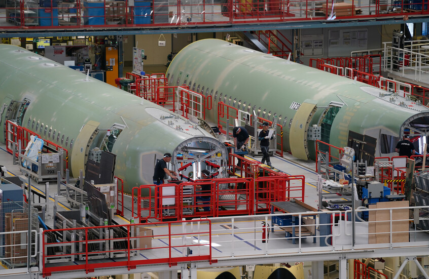 إيرباص تبدأ تجميع هياكل طائرات A321 لأول مرة في الصين بالتعاون مع AVIC