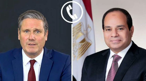 السيسي وستارمر يبحثان أزمة غزة وتعزيز العلاقات المصرية البريطانية