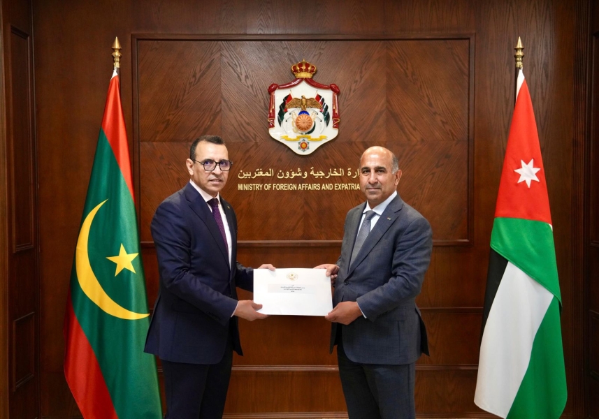 أمين عام وزارة الخارجية يتسلم أوراق اعتماد سفير موريتانيا غير المقيم لدى المملكة