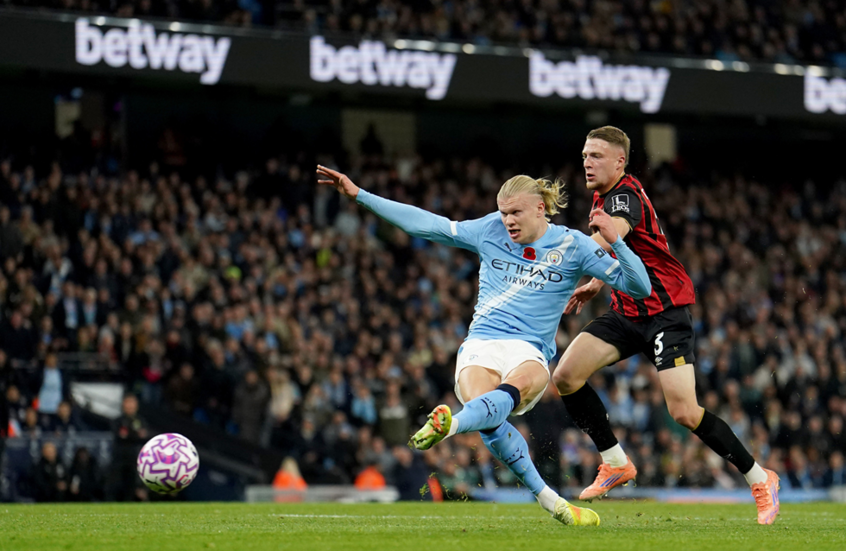 مانشستر سيتي يعود بانتصار قوي على بورنموث ويصعد إلى وصافة الدوري الإنجليزي