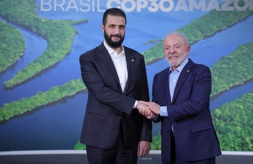 الرئيس السوري أحمد الشرع يصل إلى البرازيل للمشاركة في قمة المناخ COP30