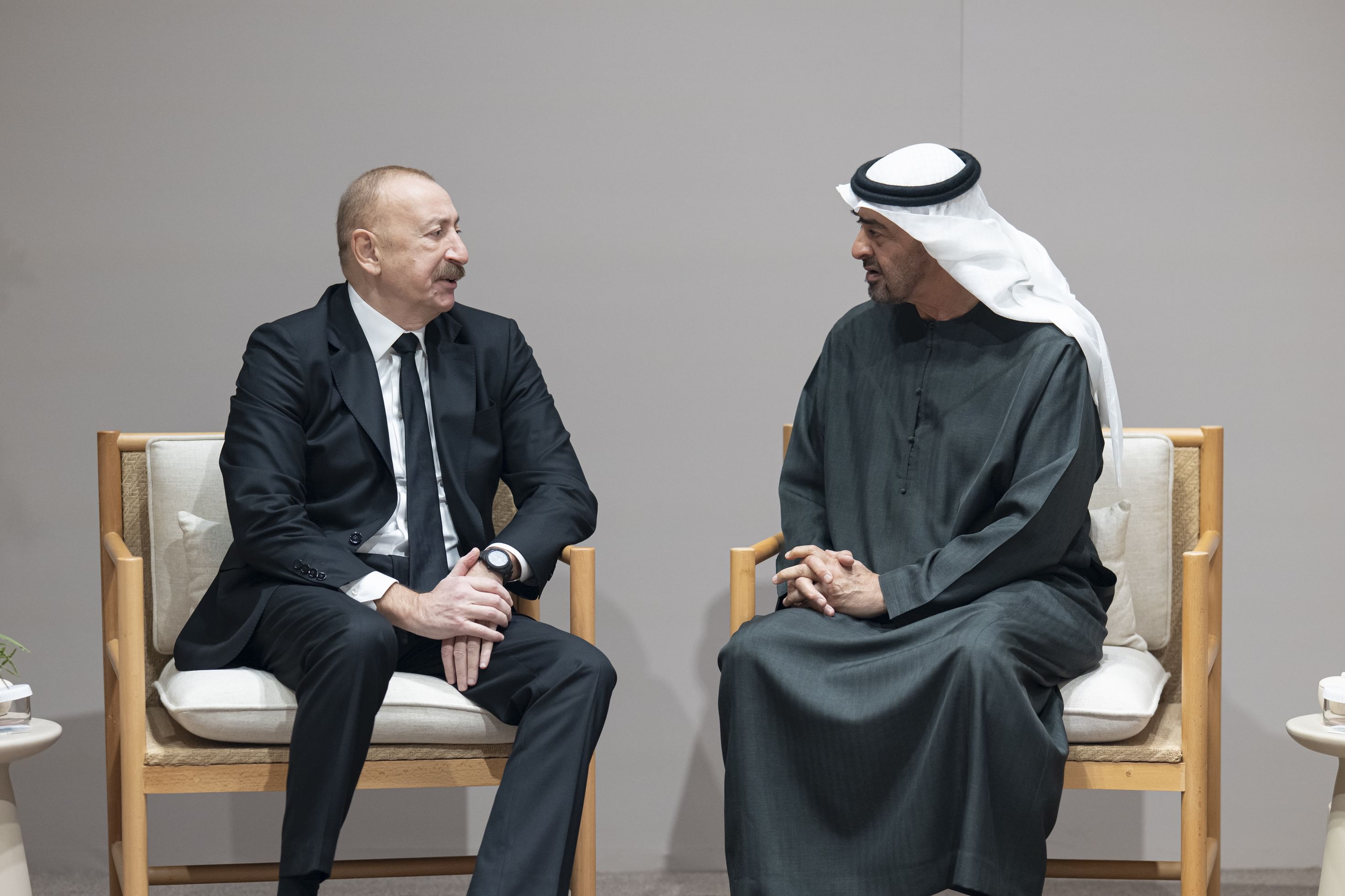 محمد بن زايد وإلهام علييف يبحثان تعزيز الشراكة الإستراتيجية بين الإمارات وأذربيجان