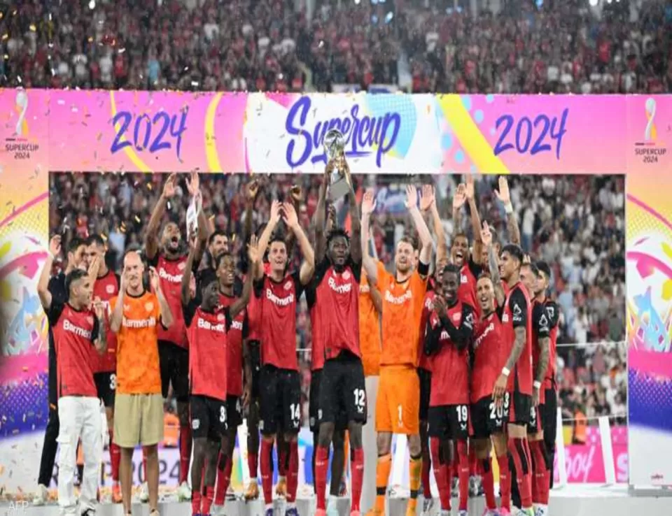 باير ليفركوزن يحقق بطولة كأس السوبر الألماني للمرة الأولى بتاريخه باير ليفركوزن يحقق بطولة كأس السوبر الألماني للمرة الأولى بتاريخه