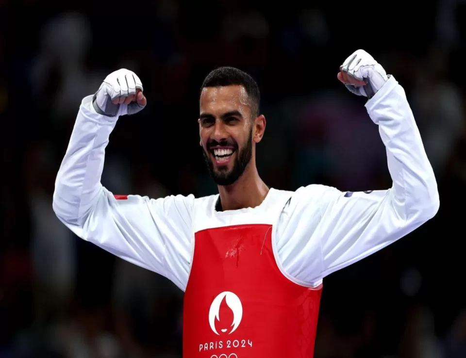 لاعب التايكوندو التونسي فراس القطوسي يحرز أول ذهبية لبلاده في أولمبياد باريس