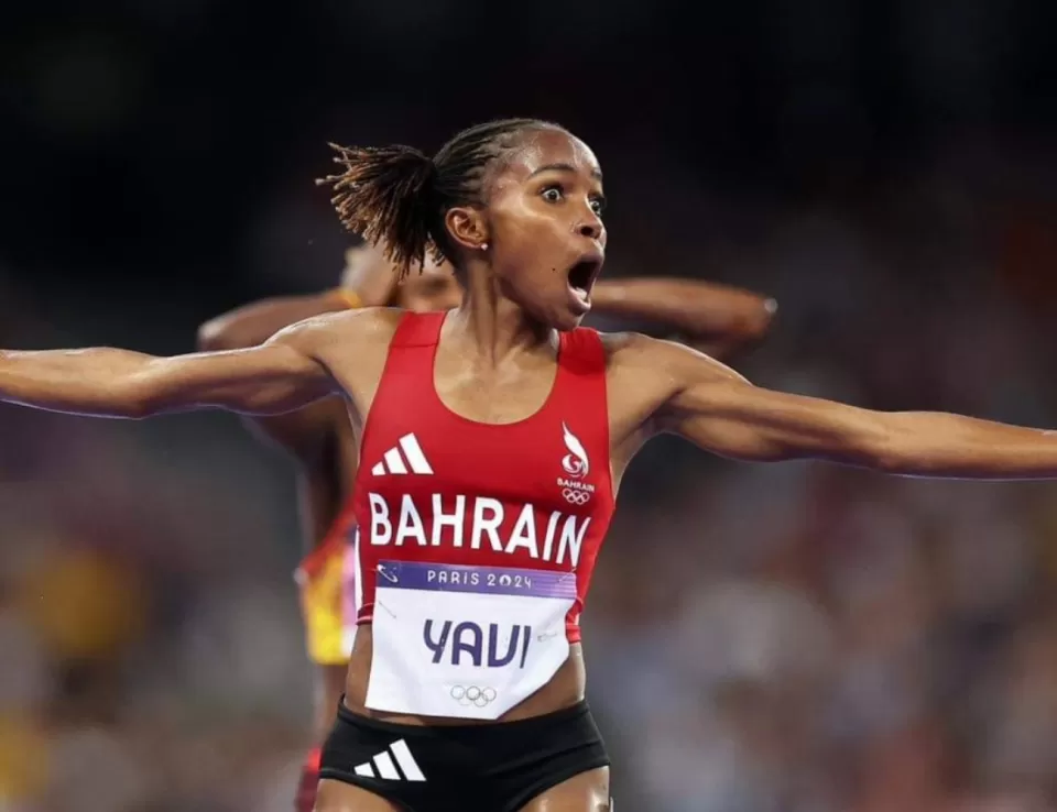 العداءة البحرينية وينفريد يافي تحقق ميدالية ذهبية في أولمبياد باريس 2024 