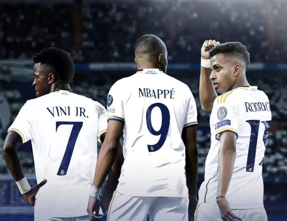 تقرير : مخاوف لدى إدارة ريال مدريد بسبب مبابي وفينيسيوس ورودريجو