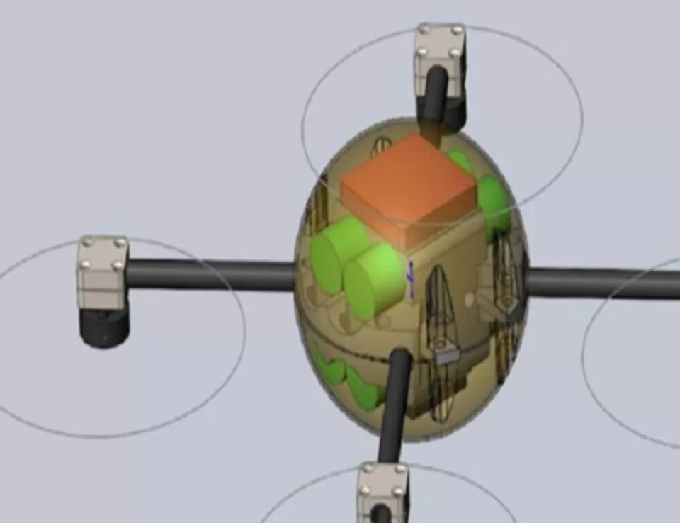 طائرة مسيّرة كروية لقياس اضطرابات الغلاف الجوي