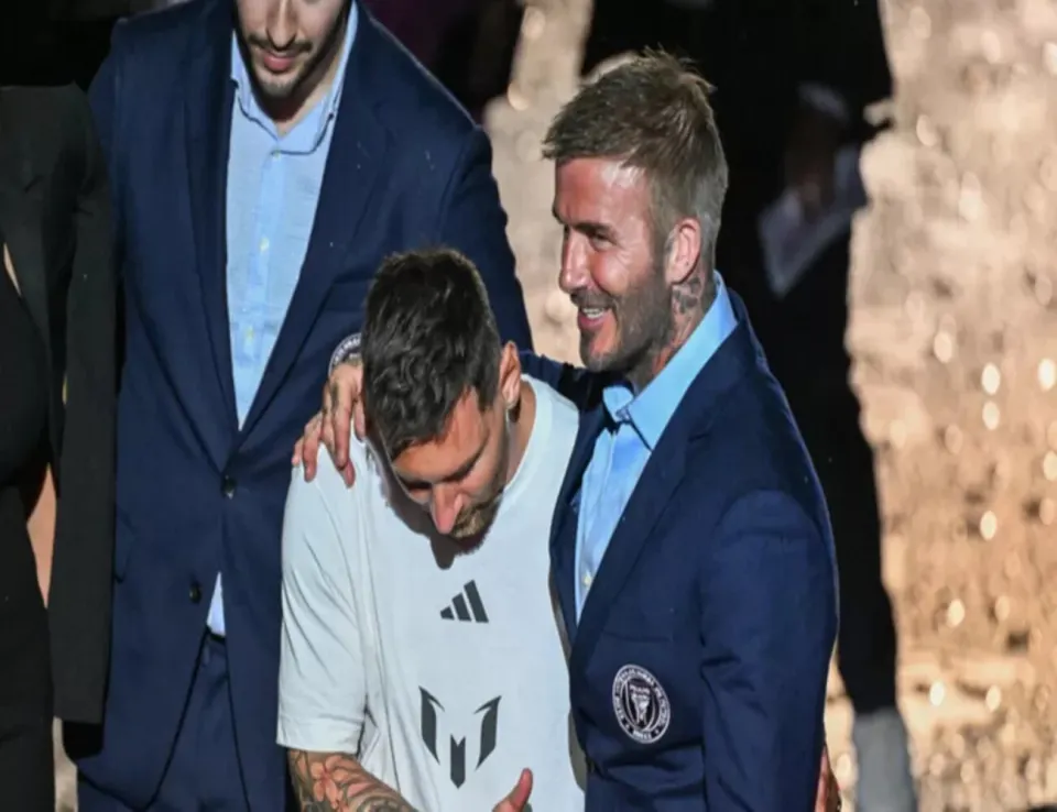 بيكهام يحضر تدريبات إنتر ميامي