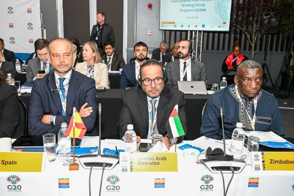 الإمارات تستعرض تجربتها في إدارة الكوارث خلال اجتماعات مجموعة العشرين في جنوب أفريقيا