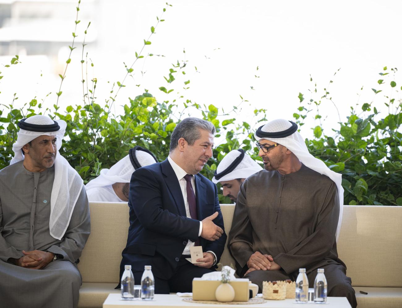 رئيس الدولة يستقبل رئيس حكومة إقليم كردستان العراق الذي يزور الدولة للمشاركة في القمة العالمية للحكومات